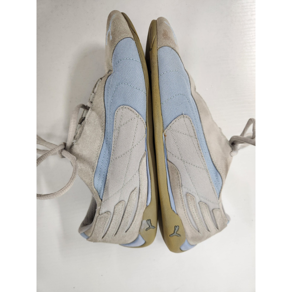 Vintage Y2K Women's Puma Speedcat Racing Suede Sneakers, Szie 7, In Gray/Blue - Picture 6 of 11